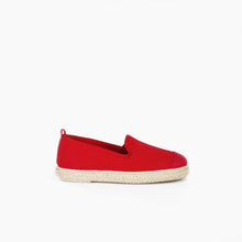 Load image into Gallery viewer, Classic Slip-On Red Enfants ANGARDE coton summer sunrise rouge vue profil