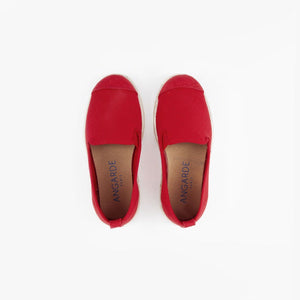 Classic Slip-On Red Enfants ANGARDE coton summer sunrise rouge vue dessus