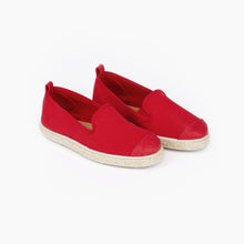 Load image into Gallery viewer, Classic Slip-On Red Enfants ANGARDE coton summer sunrise rouge vue biais
