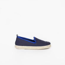 Load image into Gallery viewer, Classic Slip-On Navy Enfants ANGARDE coton summer sunrise bleu marine profil