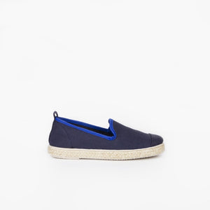 Classic Slip-On Navy Enfants ANGARDE coton summer sunrise bleu marine profil