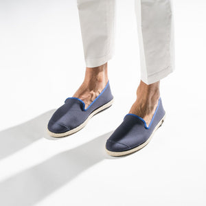 Classic Slip-On Navy Homme ANGARDE coton summer sunrise bleu marine casual chic