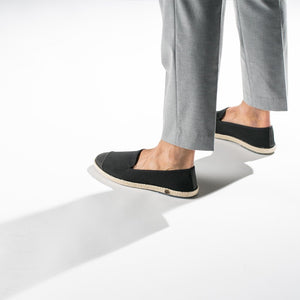 Classic Slip-On Black Homme ANGARDE coton summer sunrise noir casual chic