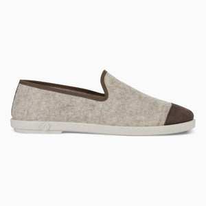 AW Slipper Certossino Homme ANGARDE laine winter cocooning marron vue profil