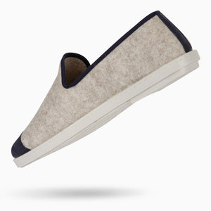 AW Slipper Marine Blue Homme ANGARDE laine winter cocooning bleu marine casual chic