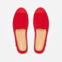 Load image into Gallery viewer, Classic Slip-On Red Homme ANGARDE coton summer sunrise red vue dessus