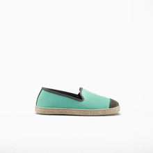Load image into Gallery viewer, Classic Slip-On Aqua Enfants ANGARDE coton summer sunrise bleu vert vue profil