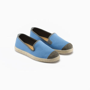 Classic Slip-On Bleu Enfants ANGARDE coton summer sunrise bleu vue biais