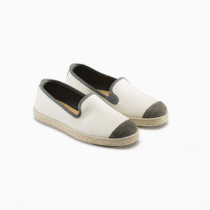 Classic Slip-On Cream Enfants ANGARDE coton summer sunrise blanc crème vue biais