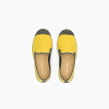Load image into Gallery viewer, Classic Slip-On Lemon Enfants ANGARDE coton summer sunrise jaune citron vue dessus