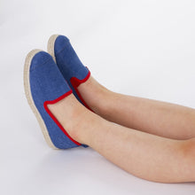 Load image into Gallery viewer, Collab Slip-On Light Denim HAST Enfant ANGARDE coton sunrise summer denim porté