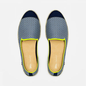 Collab Slip-On Navy Azulejos GILI'S Homme ANGARDE cotton summer sunrise bleu marine vue de dessus