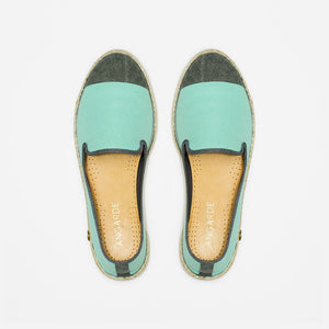 Classic Slip-On Aqua Femme ANGARDE cotton summer sunrise bleu vert vue dessus