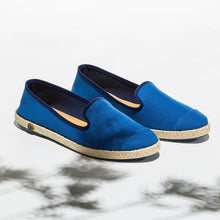 Load image into Gallery viewer, Classic Slip-On Azur Femme ANGARDE cotton summer sunrise bleu azur vue biais