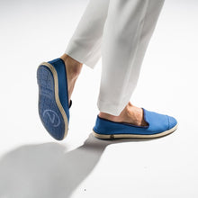 Load image into Gallery viewer, Classic Slip-On Azur Femme ANGARDE cotton summer sunrise bleu casual chic