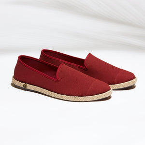 Classic Slip-On Carmine Homme ANGARDE coton summer sunrise bordeaux vue biais
