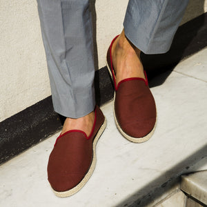 Classic Slip-On Carmine Homme ANGARDE coton summer sunrise bordeaux habillé