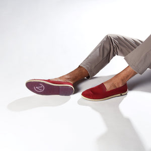Classic Slip-On Carmine Homme ANGARDE coton summer sunrise bordeaux casual chic
