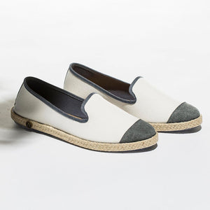  Classic Slip-On Cream Femme ANGARDE coton summer sunrise blanc crème vue biais