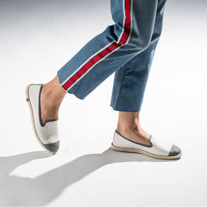  Classic Slip-On Cream Femme ANGARDE coton summer sunrise blanc crème casual chic