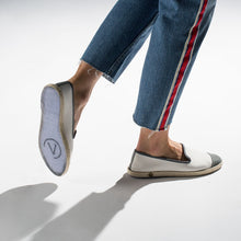 Load image into Gallery viewer,  Classic Slip-On Cream Femme ANGARDE coton summer sunrise blanc crème casual chic