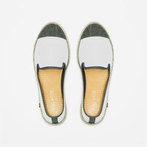 Classic Slip-On Cream Femme ANGARDE coton summer sunrise blanc crème vue dessus