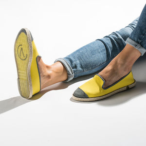  Classic Slip-On Lemon Femme ANGARDE coton summer sunrise jaune citron casual chic