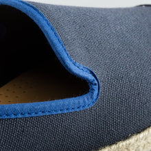 Load image into Gallery viewer,  Classic Slip-On Navy Femme ANGARDE coton summer sunrise bleu marine mocassin