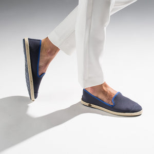  Classic Slip-On Navy Femme ANGARDE coton summer sunrise bleu marine casual chic