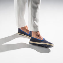 Load image into Gallery viewer,  Classic Slip-On Navy Femme ANGARDE coton summer sunrise bleu marine casual chic