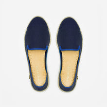 Load image into Gallery viewer,  Classic Slip-On Navy Femme ANGARDE cotton summer sunrise bleu marine vue de dessus