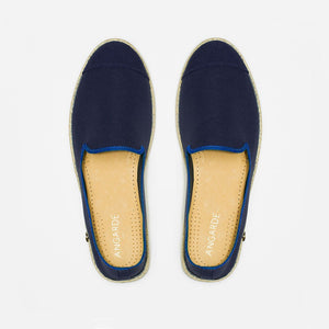 Classic Slip-On Navy Homme ANGARDE coton summer sunrise bleu marine vue de dessus