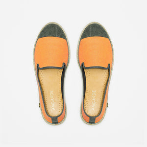  Classic Slip-On Orange Femme ANGARDE coton summer sunrise orange vue dessus