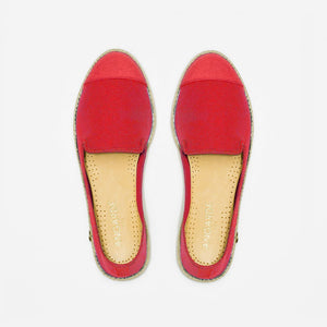 Classic Slip-On red Femme ANGARDE coton summer sunrise rouge vue dessus