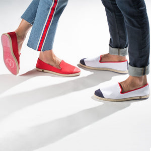  Classic Slip-On red Femme ANGARDE coton summer sunrise rouge unisex