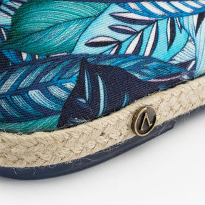 Collab Slip-On Feuille FORGET ME NOT femme ANGARDE coton summer sunrise imprimé feuille résistante