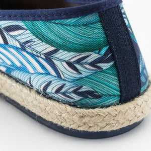 Collab Slip-On Feuille FORGET ME NOT femme ANGARDE cotton summer sunrise imprimé feuille résistante