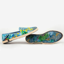 Load image into Gallery viewer, Collab Slip-On Perroquet FORGET ME NOT femme ANGARDE coton summer sunrise imprimé tropical confortable
