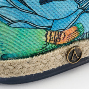 Collab Slip-On Perroquet FORGET ME NOT femme ANGARDE coton summer sunrise imprimé tropical résistante