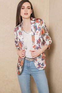 Veste fleurs
